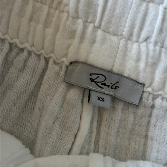 Rails White White Breezy Double Gauze Pants size XS - Picture 10 of 12